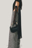 Close on  Black Maren Asymmetric See-Through Chiffon Cape for women, from LECIA, The Viet Concept 2