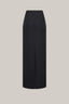 Close on Black Pristine Straight High Waist Polyester Floor Length Skirt for women, from LECIA, The Viet Concept 1