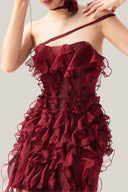 Close on Bordeaux Dress for women, from MUST HAVE, The Viet Concept 