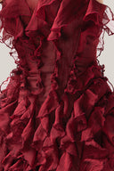 Close on Bordeaux Dress for women, from MUST HAVE, The Viet Concept1