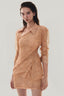 Close on Caramel Lace Long-Sleeve Shirt for women, from MUST HAVE, The Viet Concept2