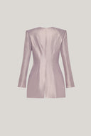 Close on Metalic Pristine Sheath Scoop Neck Georgette Blazer for women, from LECIA, The Viet Concept 2