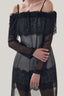 Close on Monochrome Off-shoulder Midi Dress for women, from MUST HAVE, The Viet Concept