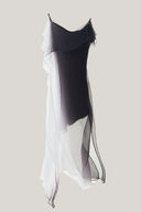 Close on Monochrome Ombre Wrap Midi Dress for women, from MUST HAVE, The Viet Concept