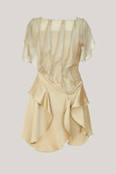 Close on Sand Ruffled Mini Dress for women, from MUST HAVE, The Viet Concept1