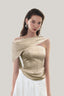 Close on White Pleated Midi Bubble Skirt for women, from MUST HAVE, The Viet Concept 
