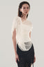 Close on White Strapless Corset Wrap Top for women, from MUST HAVE, The Viet Concept