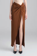 Detail of Dubai Brown Sarong for women, from XITA, The Viet Concept