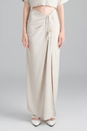 Detail of Hoi An Beige Skirt for women, from XITA, The Viet Concept