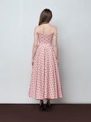 DO LONG • Urban Bloom Pink Floral Midi Dress