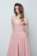 DO LONG • Urban Bloom Pink Floral Midi Dress