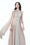 DO LONG • Ivory Breeze Soft Draped Midi Dress