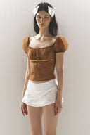 Gigi Sheer Puff Top for women, from Huelley Huelley, The Viet Concept 