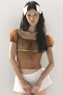 Gigi Sheer Puff Top for women, from Huelley Huelley, The Viet Concept 
