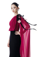 Crimson Étoile Cape Couture Gown for women, from MR CRAZY & LADY SEXY, The Viet Concept 