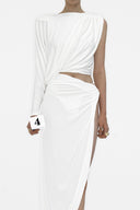 Limoni Asymmetric Jersey Dress for women, from HUELLEY ROSE, The Viet Concept 