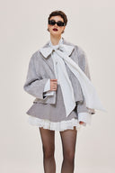 Grey A Thousand Flowers Blazer for women, from Caostu, The Viet Concept