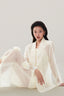 Detail of Cream Sheer Blazer for women, from MUST HAVE, The Viet Concept 
