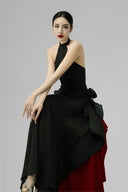 Black Ezza Halter-neck Maxi Dress for women, from BYDI, The Viet Concept 