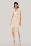 Front of Beige Satin Mini Dress for women, from MUST HAVE, The Viet Concept 

