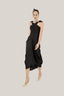 Front of Black Satin Halter Dress for women, from MUST HAVE, The Viet Concept 