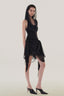 Front of Black Wrap Mini Hoodie Dress for women, from MUST HAVE, The Viet Concept 
