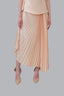Detail of Bronze Satin Pleated Midi Skirt for women, from MUST HAVE, The Viet concept