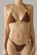 Front of Dubai Brown Bikini Bottom for women, from XITA, The Viet Concept