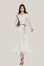 Front of Phoebe Top, White Tulle Midi Skirt for women, from MUST HAVE, The Viet Concept 
