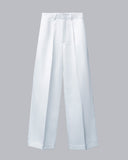Detail of White Women's Wide-tube Pants for women, from CAOSTU, The Viet Concept