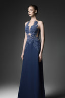 GVLUX • Celestine Rococo Illusion A-Line Evening Dress