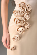 Celestine Lemon Silk Taffeta One-Shoulder Evening Dress for women, from IHF STUDIO, The Viet Concept 