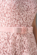 Blush Étoile Sequin Floral Lace Sculpted Midi Dress for women, from IHF STUDIO, The Viet Concept 