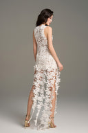 Éloria Botanical Lace Deep V-Neck Mini Dress for women, from IHF STUDIO, The Viet Concept 