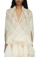 Zoe Floral Appliqué Chiffon Bodycon Dress for women, from DAS LA VIE, The Viet Concept