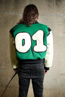 SS25 Lush Leather Bomber Jacket for men, from STRESS MAMA, The Nam Concept 
