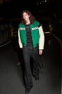 SS25 Lush Leather Bomber Jacket for men, from STRESS MAMA, The Nam Concept 