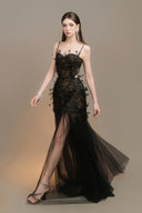 Elisia Mermaid Spaghetti Strap Lace Floor Length Dress for women, from ARTI APPAREL, The Viet Concept 