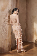 Folisa Floral Appliqué Lace Evening Gown for women, from ARTI APPAREL, The Viet Concept 