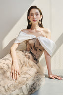 Julie Whispered Tulle Off-Shoulder Maxi Dress for women, from JOSEPHINE, The Viet Concept 