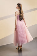 Charlotte Pleated Mesh Halter Maxi Dress for women, from JOSEPHINE, The Viet Concept 