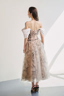 Julie Whispered Tulle Off-Shoulder Maxi Dress for women, from JOSEPHINE, The Viet Concept 