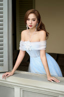 Louisa Blossom Off-Shoulder Corset Gown for women, from JOSEPHINE, The Viet Concept 