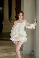Poem Floral Embellished Sheer Mini Dress for women, from JOSEPHINE, The Viet Concept