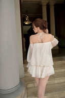 Poem Floral Embellished Sheer Mini Dress for women, from JOSEPHINE, The Viet Concept