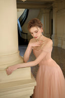Dara Off-Shoulder Corset Layered Maxi Set for women, from JOSEPHINE, The Viet Concept 