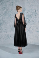 Melanie Layered Mesh V-Neck Maxi Dress for women, from JOSEPHINE, The Viet Concept 