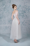 Jade Off-Shoulder Corset Layered Mesh Maxi Dress for women, from JOSEPHINE, The Viet Concept 