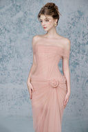 Ella Off-Shoulder Mesh Maxi Dress for women, from JOSEPHINE, The Viet Concept 