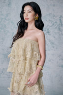 Chantel Embroidered Mesh Evening Maxi Dress for women, from JOSEPHINE, The Viet Concept 